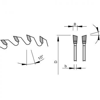 Stehle „ZWS“ Besäum- und Fertigschnitt-Kreissägeblatt 200x3,2/2,2x30 Z= 48 HW/WS